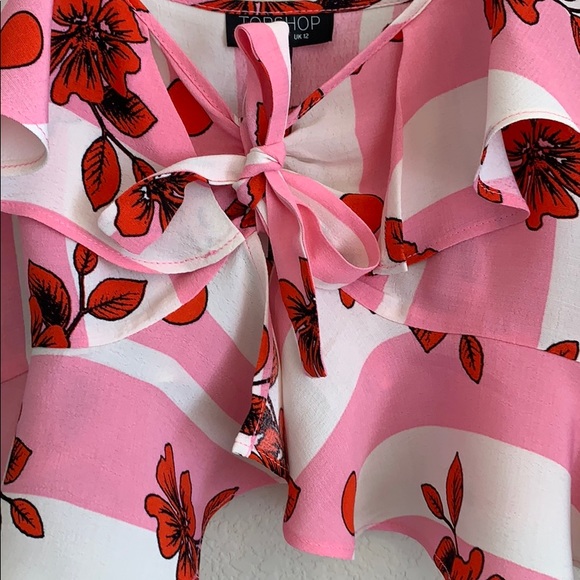 New! TOPSHOP sweet & sexy crop cami blouse size 8 - Picture 2 of 8